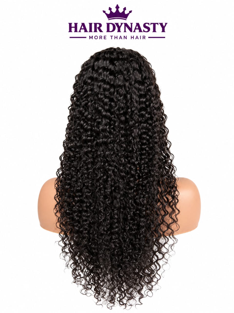 Curly — Natural Black (#1B) Brazilian human hair wig — view 5