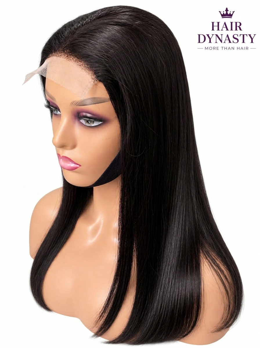 Straight — Natural Black (#1B) Brazilian human hair wig — view 4